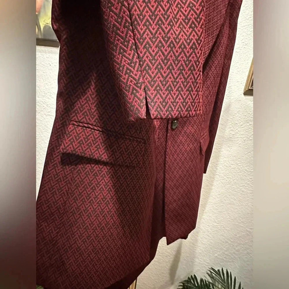 Le Suit red/black falling leaves skirt sets (2pcs) size 12 - Picture 8 of 10